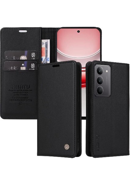 Realme C75 4g Suni Deri ve Tam Mat Tpu Için Flip Case Güçlü ve (Yurt Dışından)
