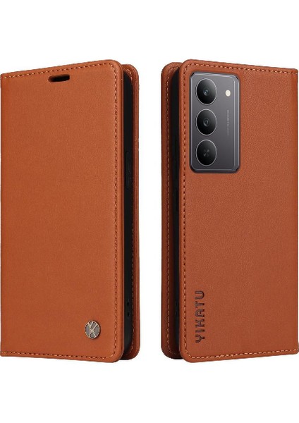 Realme C75 4g Suni Deri ve Tam Mat Tpu Için Flip Case Güçlü ve (Yurt Dışından)