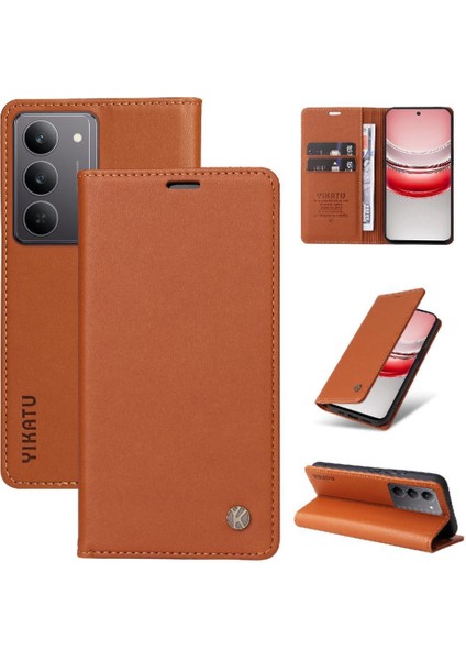 Realme C75 4g Suni Deri ve Tam Mat Tpu Için Flip Case Güçlü ve (Yurt Dışından) indirimleri