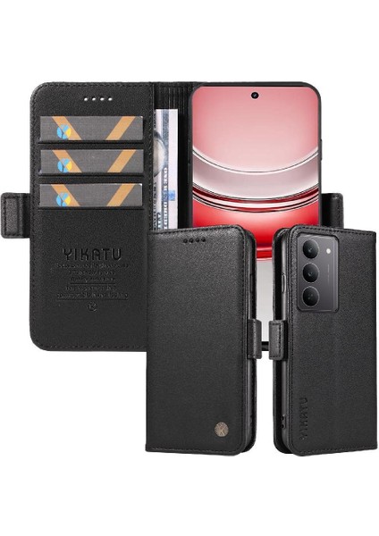 Realme C75 4g Hafif ve Luxe Premium Faux Deri Için Flip Case (Yurt Dışından)