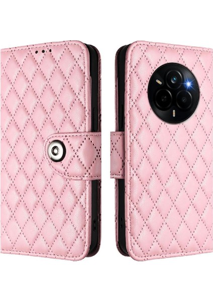 Realme 14 Pro 5g Bilek Şerit Cüzdan Kapak Için Kılıf Darbeye Şık Kart (Yurt Dışından)