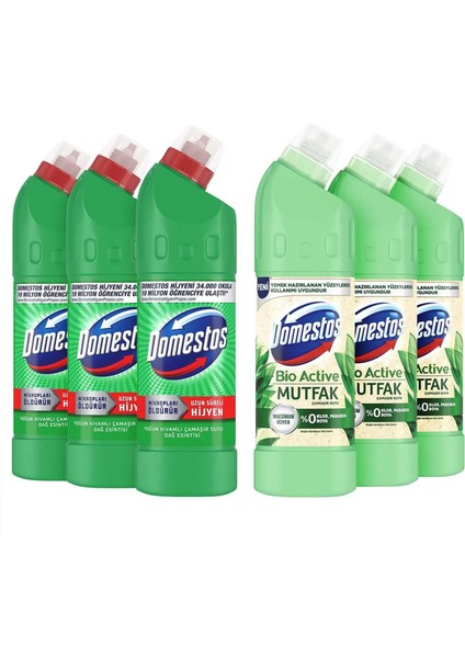 Çamaşır Suyu Dağ Esintisi 750 ml X3 Çamaşır Suyu Bio Active Mutfak 750 ml X3 fiyatları