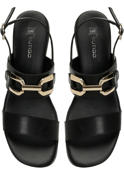 25S-198 5fx Siyah Kadın Topuklu Sandalet fırsatları