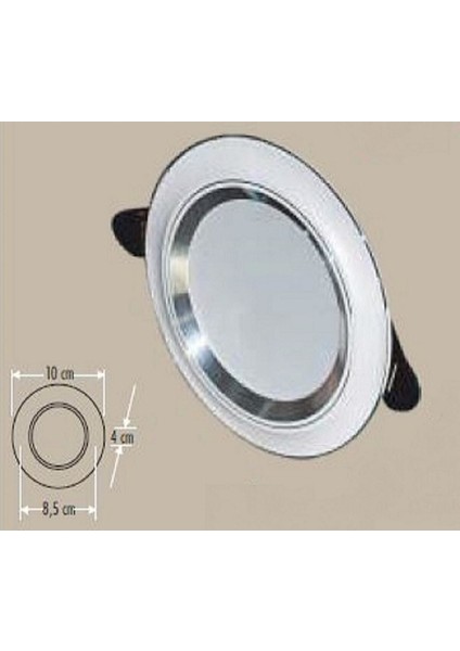 A'dan G'ye Cata 10 Adet 6W LED Spot 3 Renk Işık Krom Kasa 6 Watt F Tr