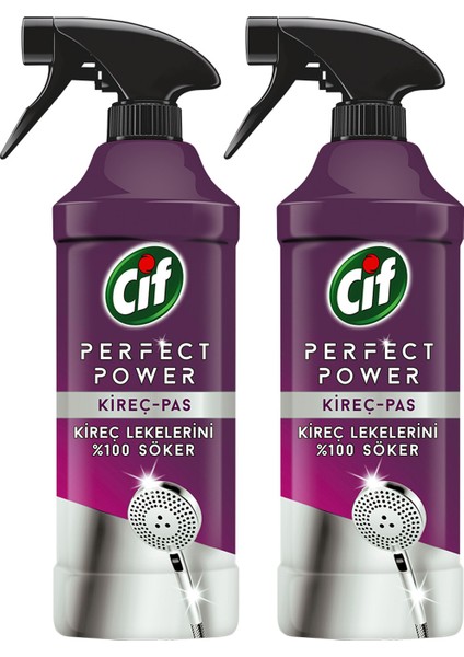 Perfect Power Sprey Kireç ve Pas Kireç Lekelerini Söker 435 ml X2