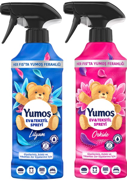 Ev ve Tekstil Spreyi Lilyum 450 ml X1 Yumoş Ev ve Tekstil Spreyi Orkide 450 ml X1 fiyatları