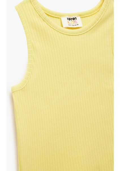 Pamuklu Kolsuz Bisiklet Yaka Basic Crop Atlet modelleri