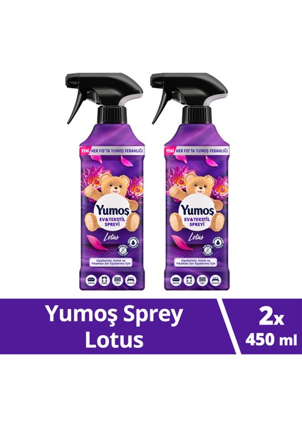 Ev Vetekstil Spreyi Lotus Yıkanması Zor Eşyalar Için 450 ml X2
