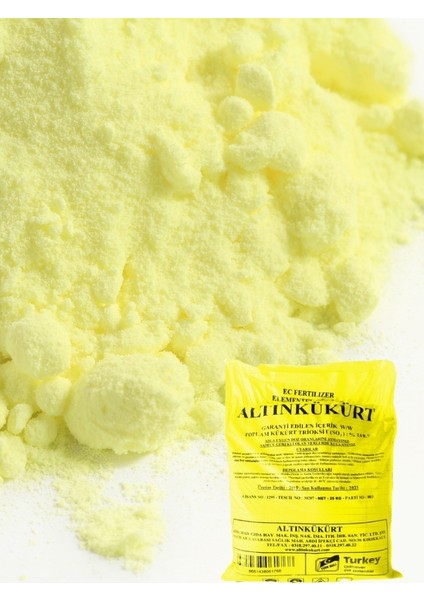 Altın Elementel Kükürt 10 Kg.paketten Bölünüp Yollanmaktadır