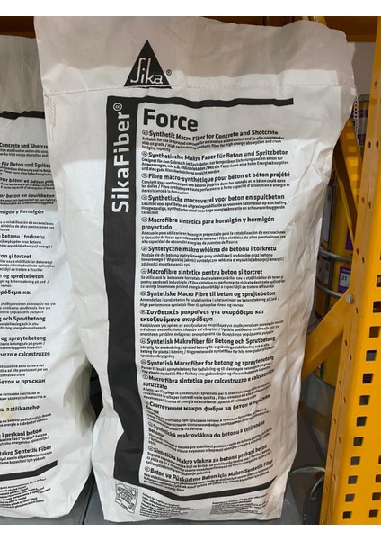 fiber® Force-60 Beton ve Püskürtme Beton Için Makro Sentetik Fiber 5kg fiyatları