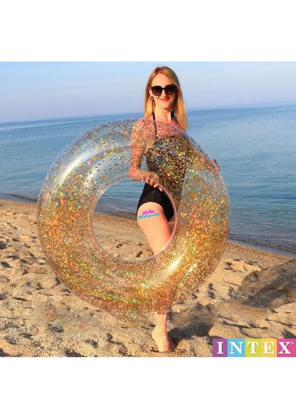 Parıltı Desenli Yetişkin Deniz ve Havuz Simidi, Sarı, Eğlenceli ve Renkli Tasarım modelleri