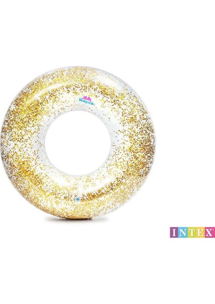 Parıltı Desenli Yetişkin Deniz ve Havuz Simidi, Sarı, Eğlenceli ve Renkli Tasarım indirimleri