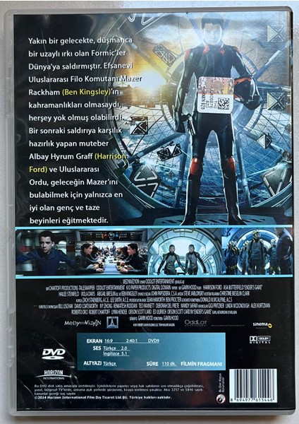 Uzay Oyunları (Ender's Game) DVD (Orjnal Dönem Baskı Dvd) fiyatları