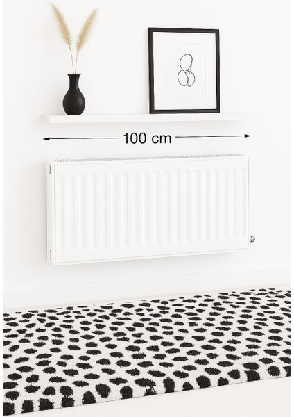 100 cm Mat Beyaz Mdf Petek Üstü Raf Gizli Montaj Ahşap Duvar Rafı Ahşap