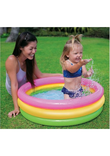 3 Boğumlu Sunset Bebek Havuz 86X25CM, Eğlenceli Yaz Tatili Için Ideal modelleri