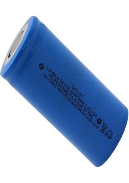 100 Adet Pil Lıfepo4 Ifr 32700 6000 Mah 3c Mavi