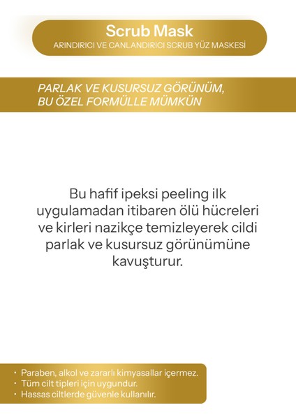Arındırıcı ve Canlandırıcı Scrub Yüz Maskesi