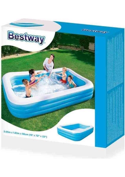 Büyük 305X183X56 cm Şişme Havuz, Keyifli Yaz Eğlencesi Için Ideal Seçenektir. modelleri