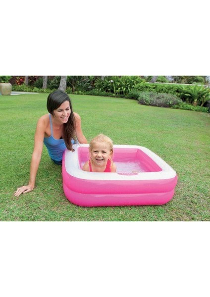 Yumuşak Tabanlı Kare Çocuk Havuzu, 86X86CM, Yeşil Renkli, Eğlence Dolu Yaz Günü Keyfi modelleri