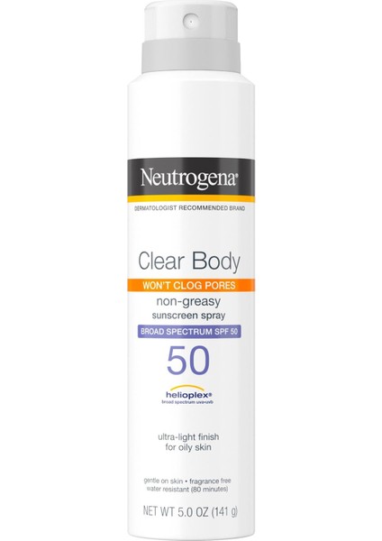 Clear Body SPF50 Güneş Spreyi 141GR