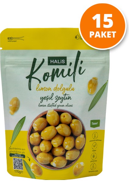 Limon Dolgulu Yeşil Zeytin 15X170G