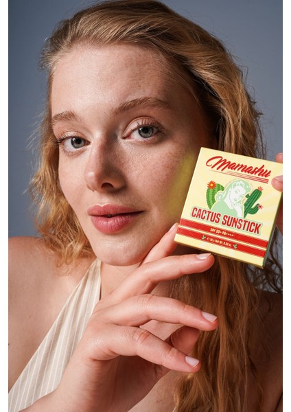 Cactus Sun Stick | Güneş Koruyucu Stick | SPF50+ PA++++ | Böcek & Sinek Kovucu Etki | Çocuk Dostu | Vegan | 3 Yaş+ | 15g