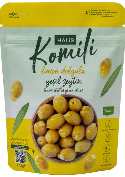 Limon Dolgulu Yeşil Zeytin 170 gr