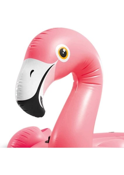 Renkli Şişme Flamingo Bot, Havuz ve Deniz Kullanımı, 142X137X97 cm