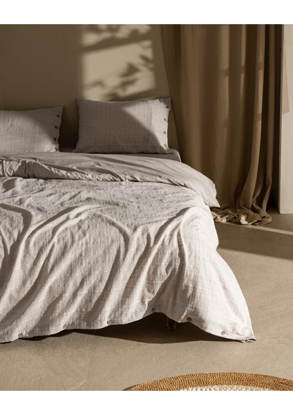 Lumiere King Size %100 Pamuk Armürlü Nevresim Takımı - Beyaz modelleri