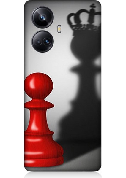 Realme 10 Pro Plus Uyumlu Piyonun Taçlı Hayali Desenli Silikon Kılıf