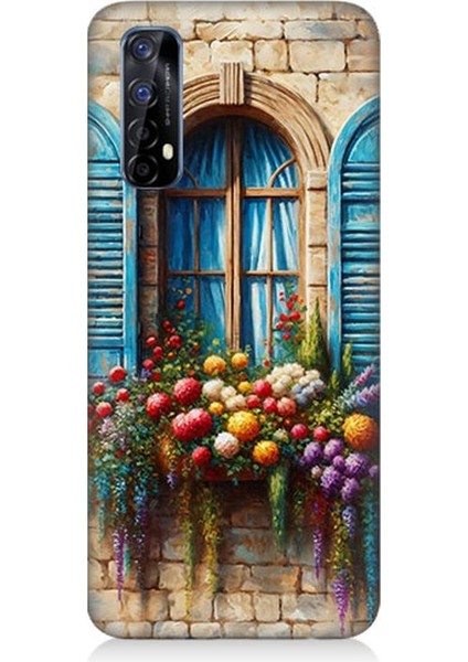 Realme 7 Uyumlu Pencereden Renkli Hayat Desenli Silikon Kılıf