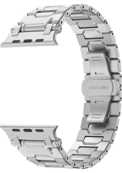 Apple Watch Uyumlu 42-44-45-46-49 mm Seri 1/2/3/4/5/6/se/7/8/10 Ultra Çelik Premiumfit Loop Kordon