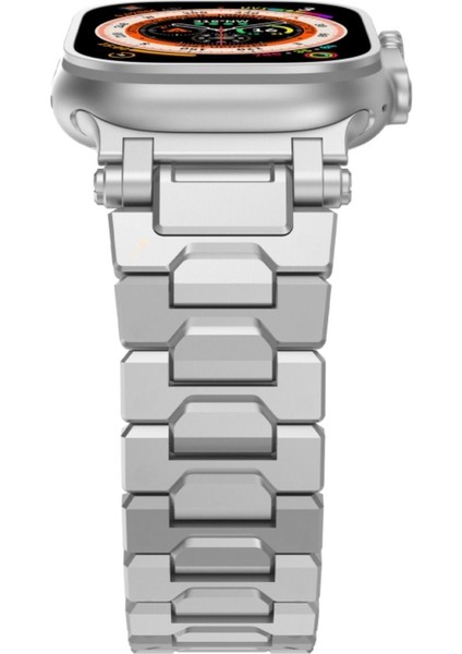 Apple Watch Uyumlu 42-44-45-46-49 mm Seri 1/2/3/4/5/6/se/7/8/10 Ultra Çelik Premiumfit Loop Kordon