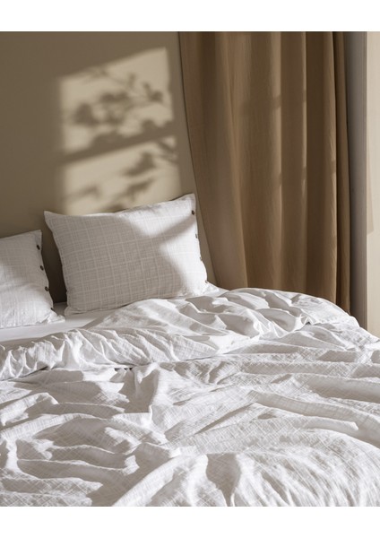 Lumiere King Size %100 Pamuk Armürlü Nevresim Takımı - Bej fiyatları