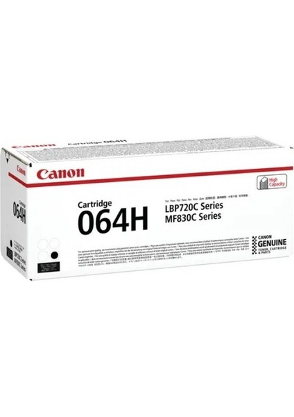 CRG-064H/4938C001 Siyah Orjinal Toner