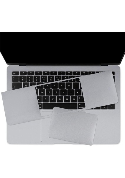 Macbook Pro Laptop Kaplama 13 Inç M1-M2, Sticker Koruyucu Touchpad Trackpad A2251 A2289 A2338 ile Uyumlu Gri