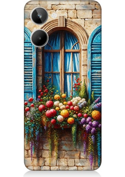 Realme 10 Uyumlu Pencereden Renkli Hayat Desenli Silikon Kılıf