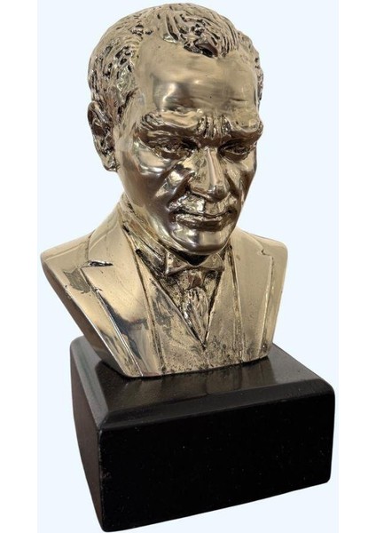 Atatürk Heykel Biblo 20 cm Gümüş Renk fiyatları