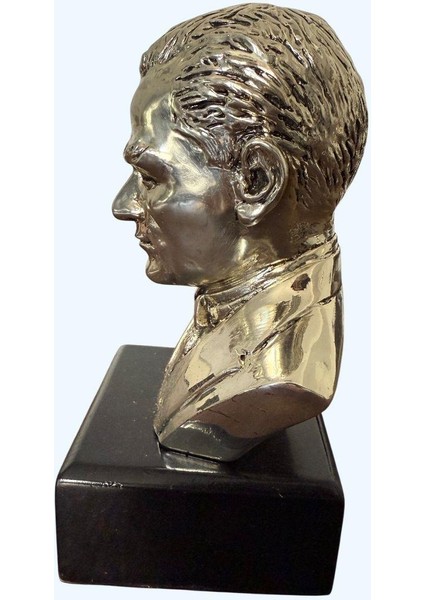 Atatürk Heykel Biblo 20 cm Gümüş Renk modelleri