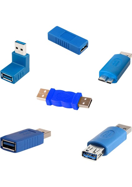 USB 3.0 Çevirici Adaptör Seti USB 3.0 Dönüştürücü 6'lı Set