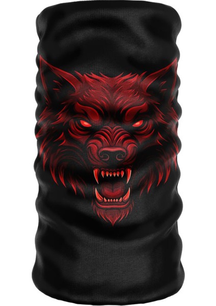 Extreme Outdoor Spor , Motorcu ve Bisiklet Kullananlara Özel Desenli Buff Boyunluk Bandana Balaklava (KURT-193)