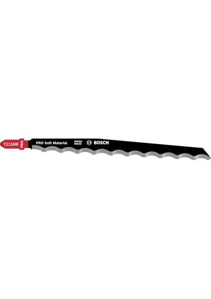 3 x Pro Soft Material T313AW Dekupaj Testere Bıçağı (Kauçuk Için, Uzunluk 152 Mm, Profesyonel Aksesuar Dekupaj Testere)