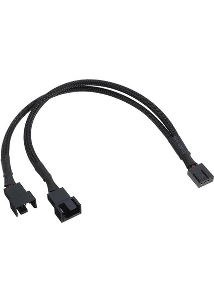 5353 Fan Çoklayıcı 2 Port Y Pwm 4 Pin Splitter Çoklayıcı Switch Örgülü Kablosu (5353-2'LI Port)