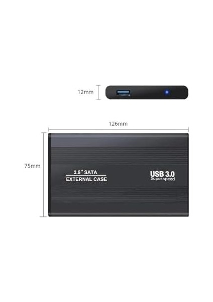 USB 3.0 Sata 2.5 Inç SSD Harici Taşınabilir Harddisk Kutusu 5262