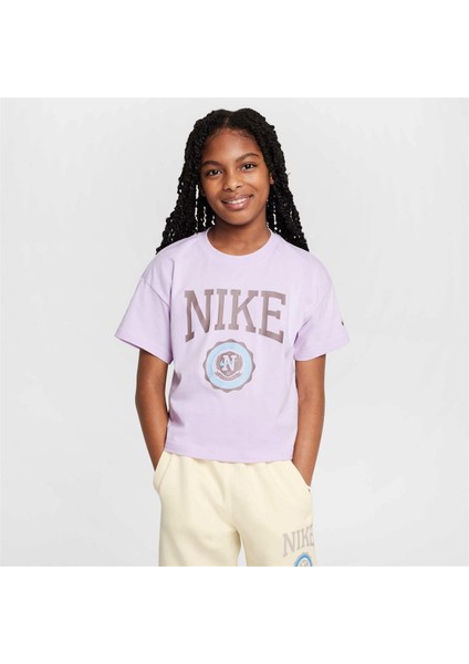 HM6303 537 Nsw Tee Graphic Kız Çocuk T-Shirt
