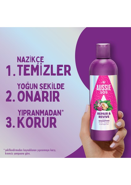 Sos Repair & Revive Kuru, Yıpranmış ve Hasar Görmüş Saçlar Için Şampuan 500ML modelleri