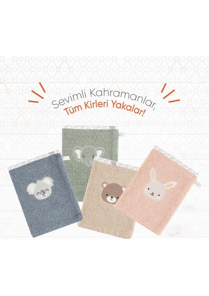 Hero Nakışlı Bebek ve Çocuk Banyo Kesesi Bunny fırsatları