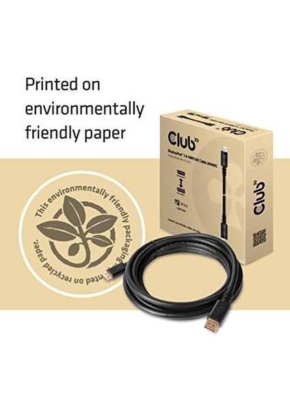 3D Cac Displayport 1.4 Hbr3 8k Kablo 4m Siyah CAC-1069B