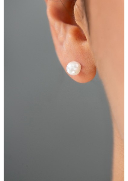 Kadın Inci Model 925 Ayar Gümüş Küpe