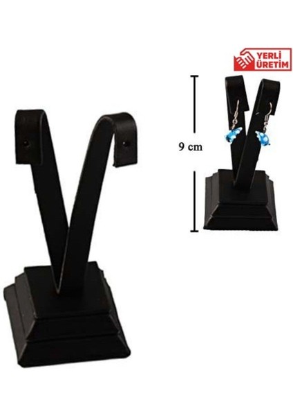 Palmiye Küpelik Siyah Takı Çekim Standı